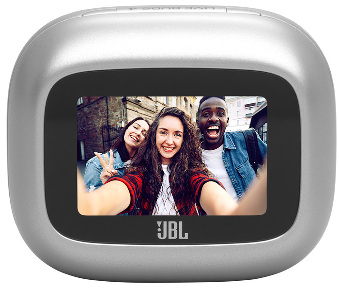 JBL Live Buds 4 Silber vorne