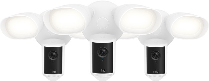 Ring Floodlight Kamera Wired Pro 2. Generation Weiß 3er-Pack Main Image