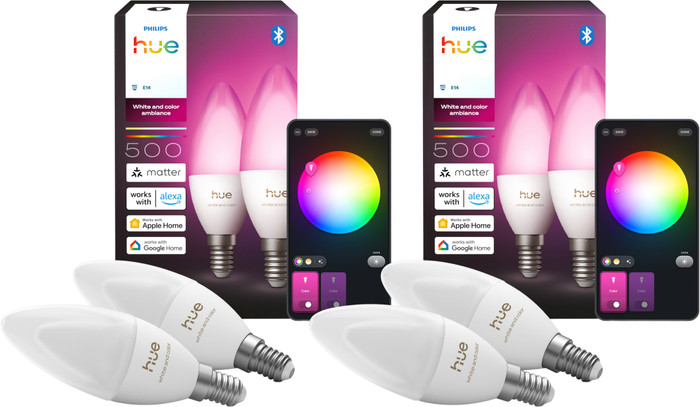 Philips Hue Kerzenlampe White & Color E14 4er-Pack Main Image
