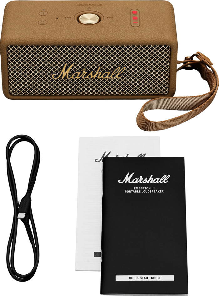 Marshall Emberton III Lautsprecher BT Vivid Brown zubehör