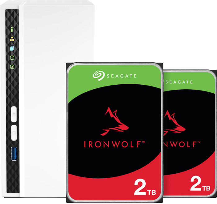 QNAP TS-233 + Seagate Ironwolf 2 TB Doppelpack Main Image