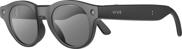 HTC VIVE Eagle AI Glasses Sunglasses Round Black right side