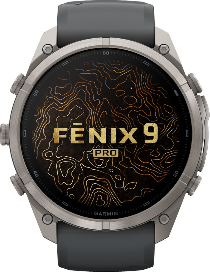 Garmin Fenix 9 Pro Schwarz LTE 51 mm vorne