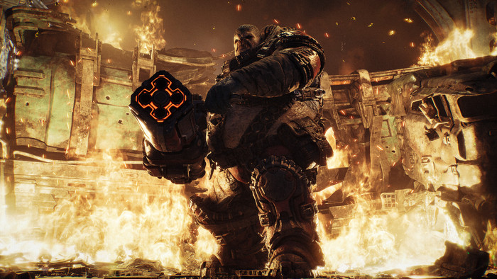 Gears of War: E-Day Xbox Series X produkt in gebrauch