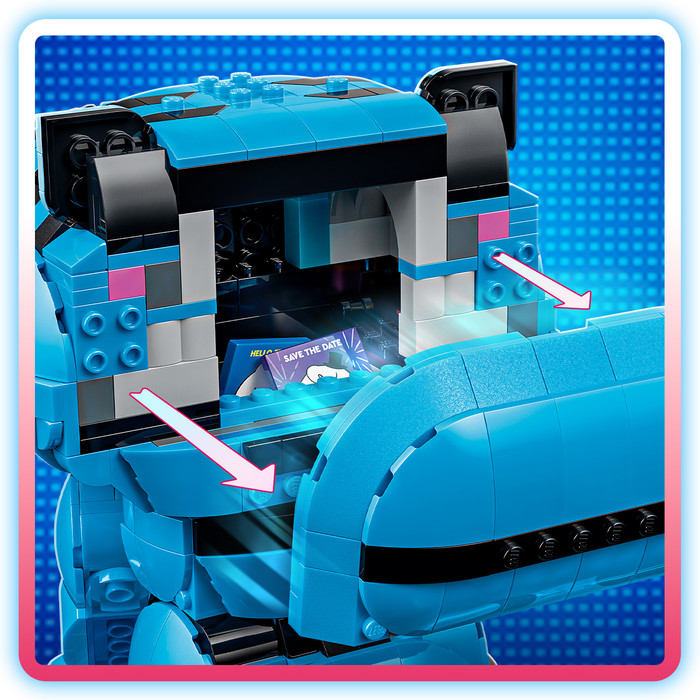 LEGO KPop Demon Hunters Der Tiger Derpy und die Elster Sussie 72537 produkt in gebrauch