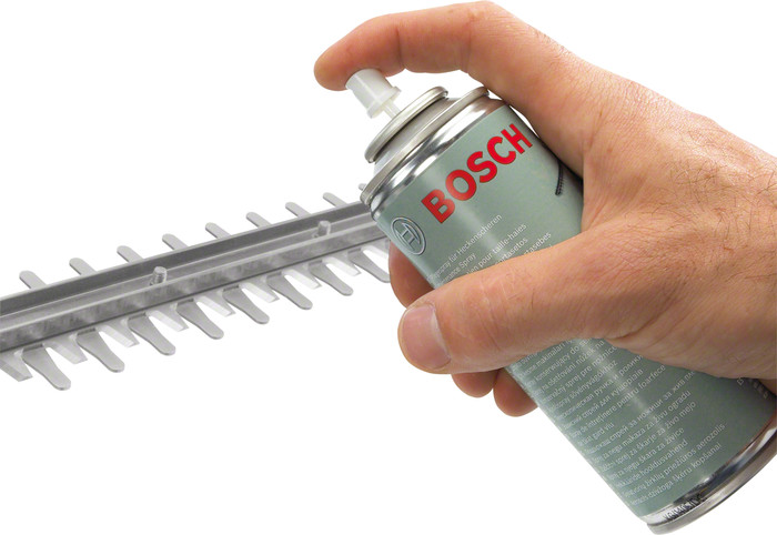 Bosch-Pflegespray produkt in gebrauch