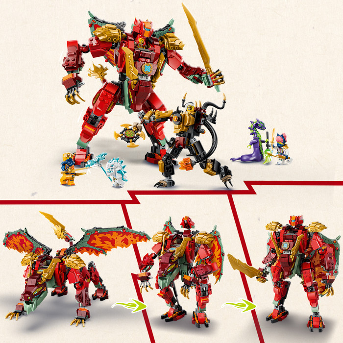 LEGO Ninjago Wyldfyres Drachenmech 71868 produkt in gebrauch