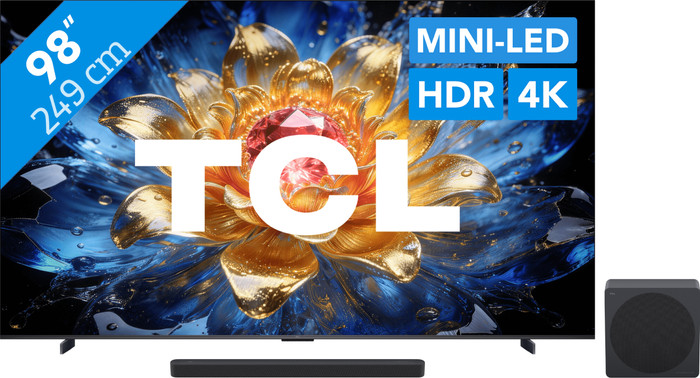 TCL QD Mini LED 98" T8D (2026) + TCL A65K Main Image