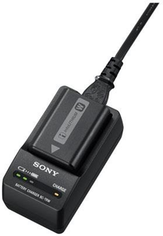 Sony Battery Charger BC-TRW product in use
