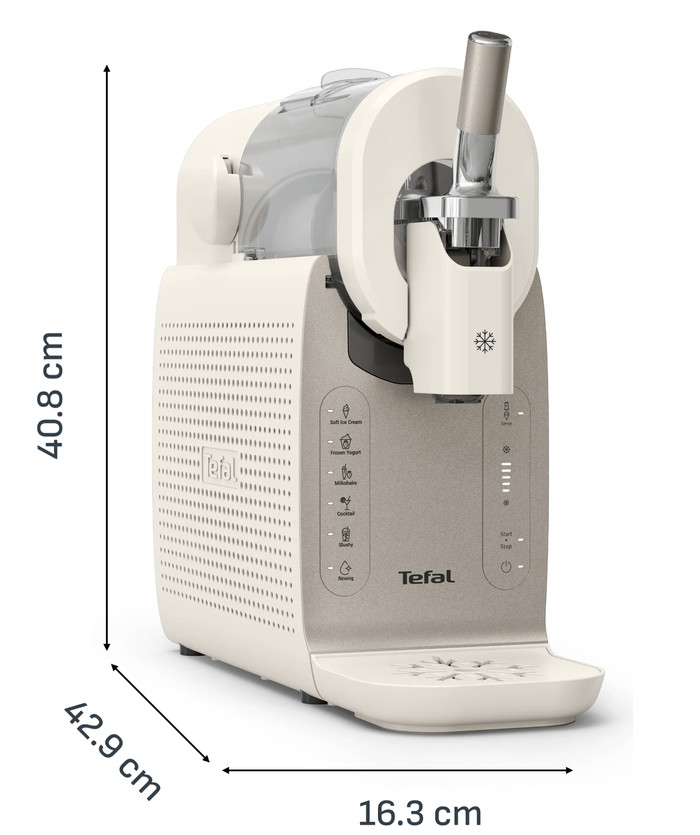 Tefal Freezi 16-in-1 Ice Cream & Frozen Drink Maker IG801A visueller lieferant
