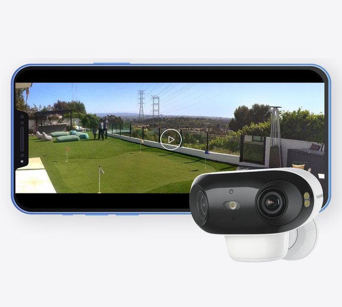 Reolink Argus Series B740X with Solar Panel product in use