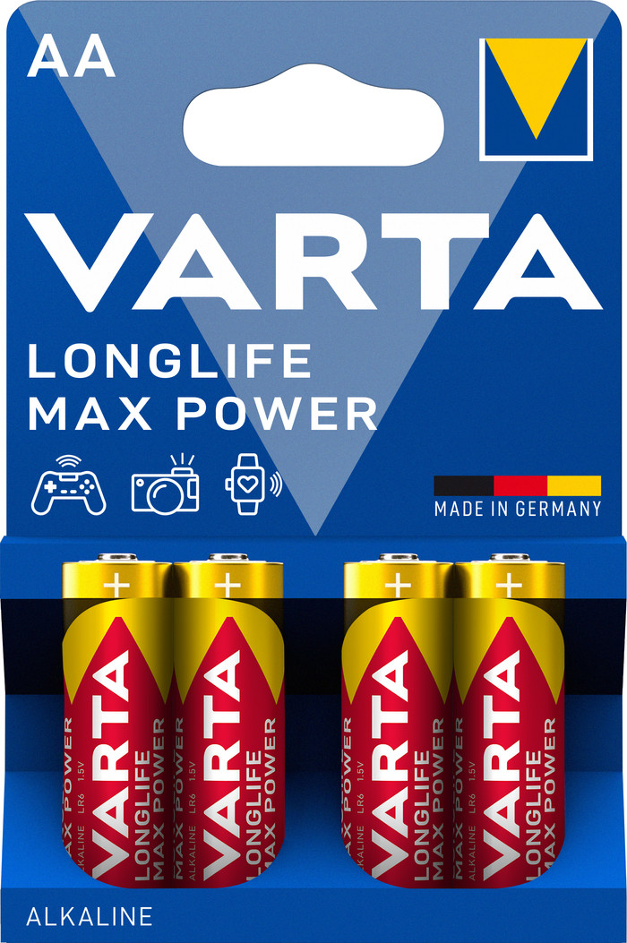 VARTA Longlife Max Power AA Blister 4 Units Main Image
