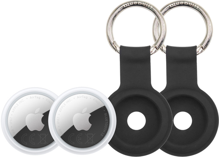 Apple AirTag 2 (2-Pack) + 2 x Bluebuilt Apple AirTag Keychain Main Image