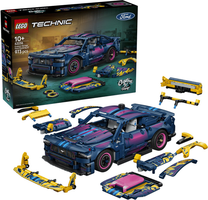 LEGO Technic Ford Mustang GT Auto aus der Tuning-Werkstatt 42236 rechte seite