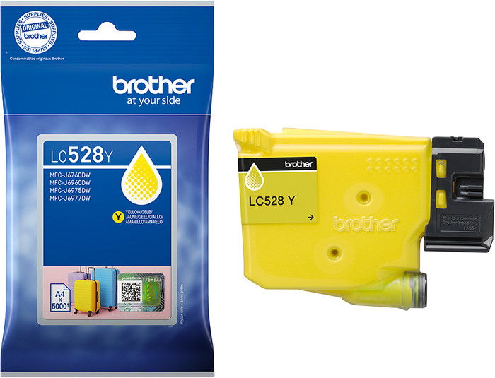 Brother LC-528 Patrone Gelb verpackung
