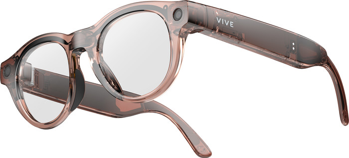HTC VIVE Eagle AI Glasses Photochromic Round Brown right side