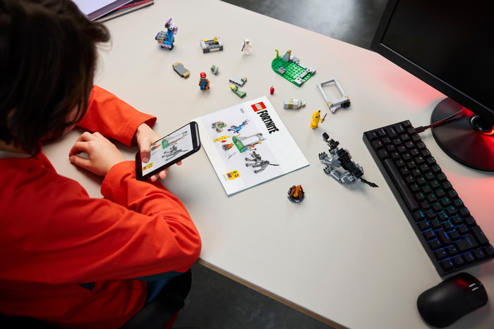 LEGO Fortnite Peely and Sparkplug's Camp 77075 product in use