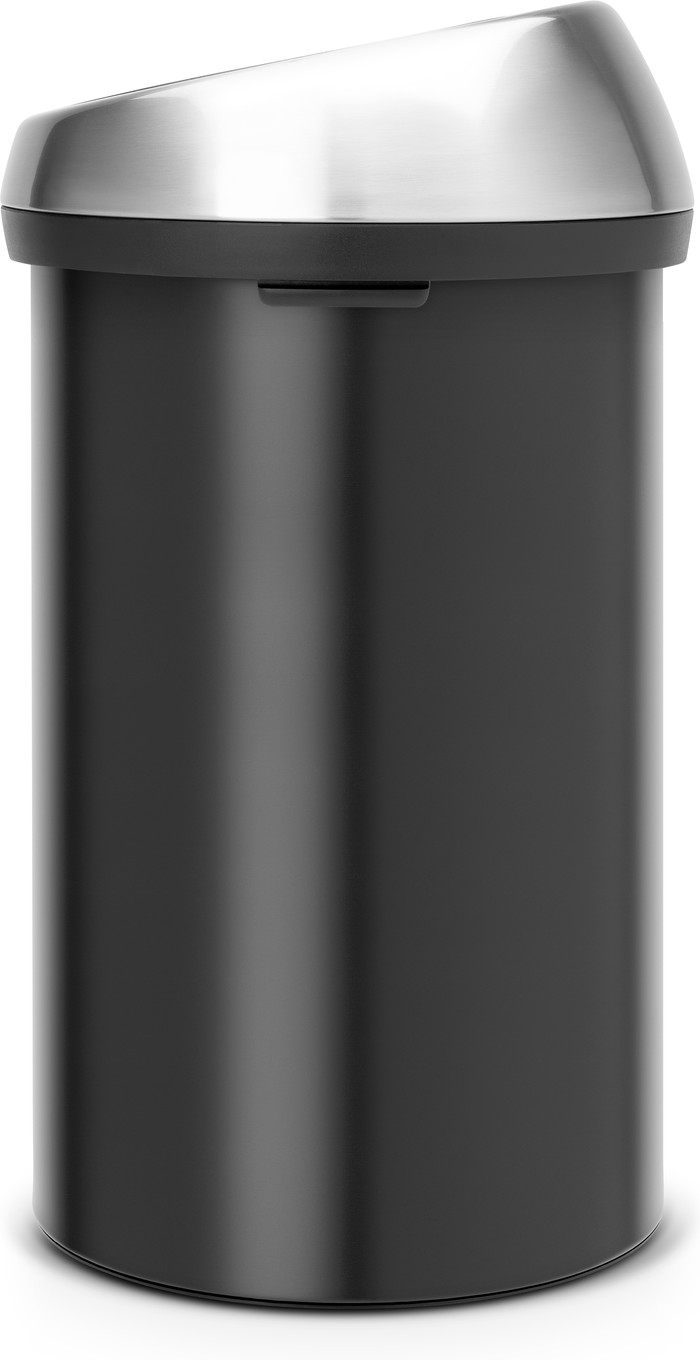 Brabantia Touch Bin 60L Matte Black Fingerprint-Proof + Trash Bags (120 units) null