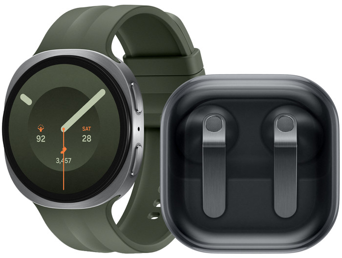 Samsung Galaxy Watch 9 5G Silver/Green 44mm + Samsung Galaxy Buds4 Black Main Image