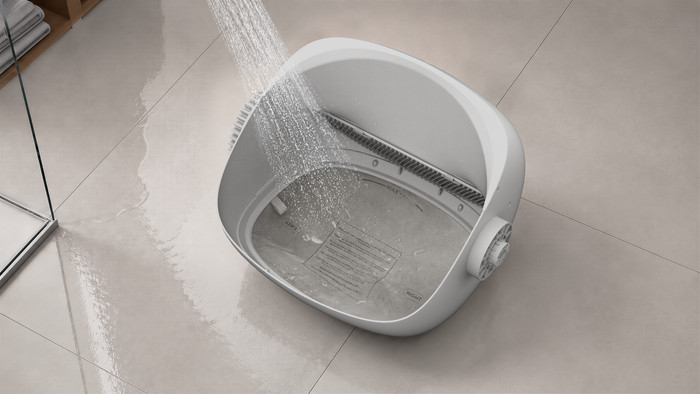 Mova Automatic Cat Litter Box LB10 Air White product in use