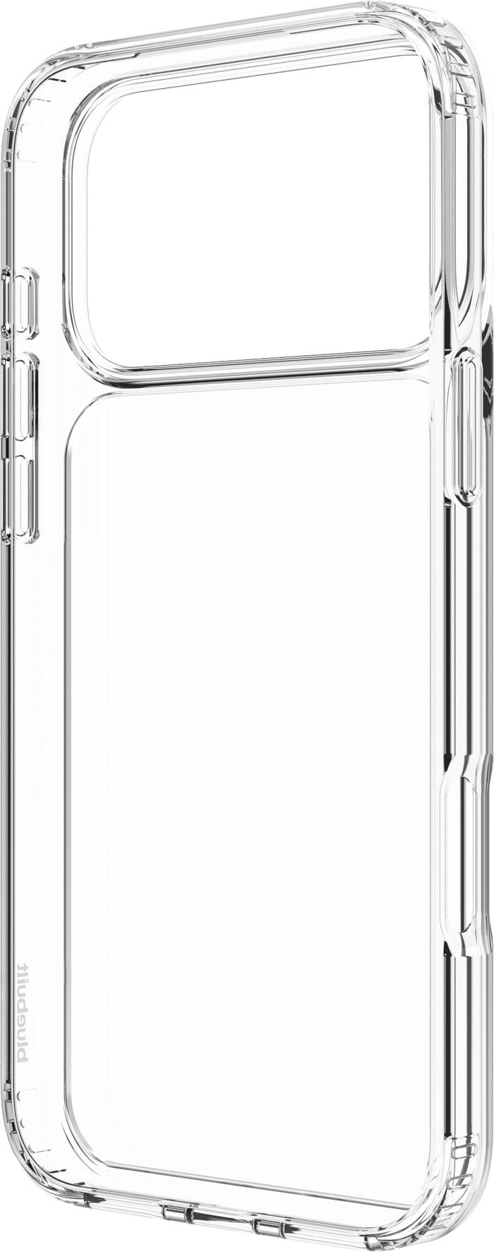 BlueBuilt Protective Cover iPhone 17 Pro Max Transparent + Privacy Protector Duo Pack left side