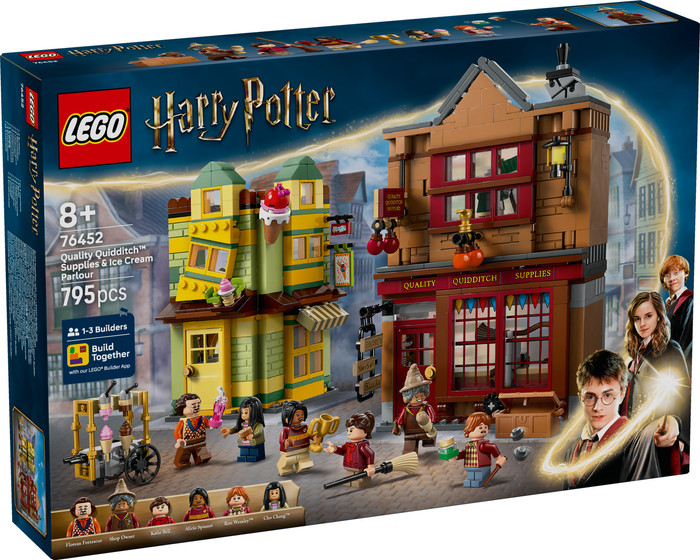 LEGO Harry Potter Quality Quidditch Supplies and Ice Cream Parlour 76452 packaging