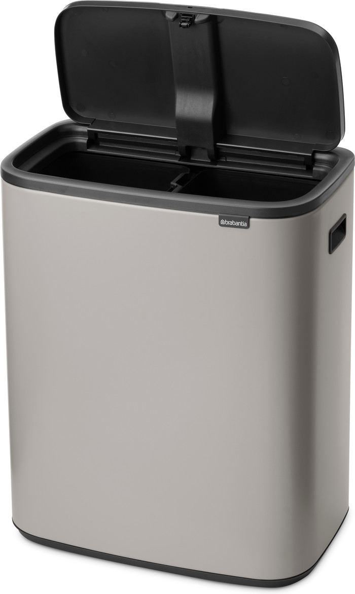 Brabantia Bo Touch Bin Mülleimer 2 x 30 Liter Soft Grey detail