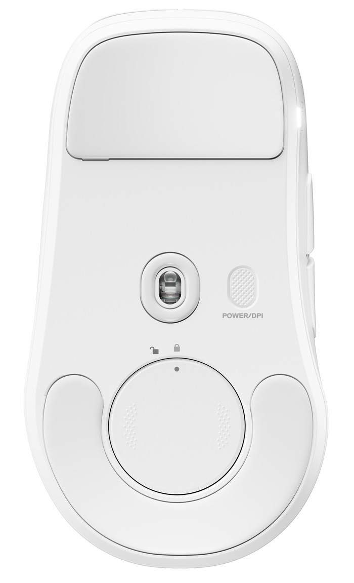 SteelSeries Sensei Pro WL Wireless Gaming Mouse White bottom