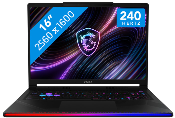 MSI Raider 16 Max HX B2WI-079 - 16" - Intel Core Ultra 9 - 32GB RAM/2TB SSD - RTX 5080 Main Image