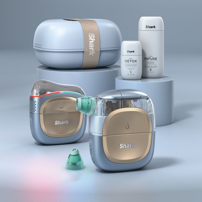 Shark FacialPro Glow + DePuffi FH320EU Blau visueller lieferant