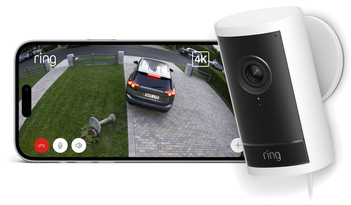 Ring Outdoor Camera Pro Stecker Weiß visueller lieferant