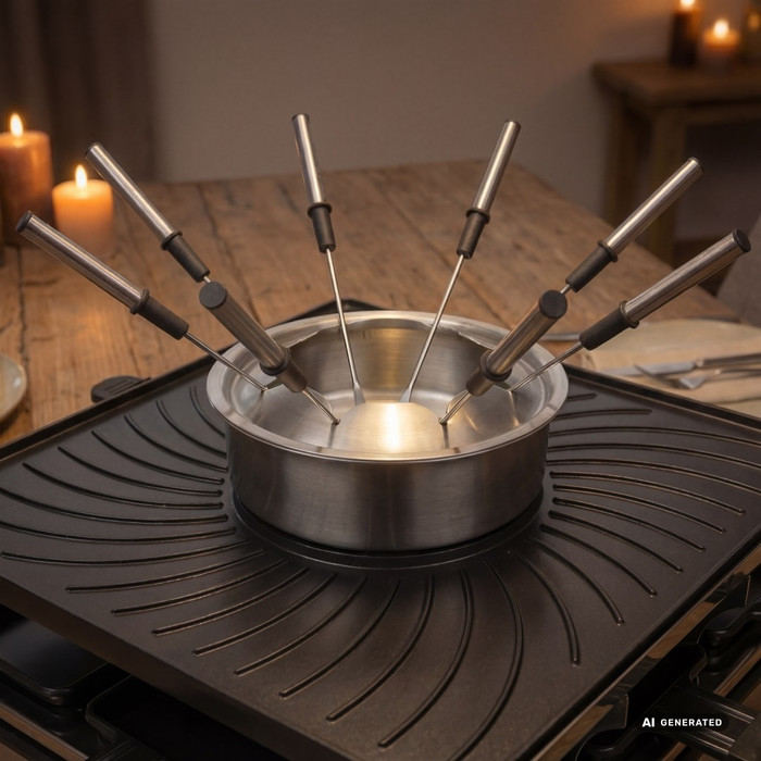 Princess Raclette and Fondue product in use