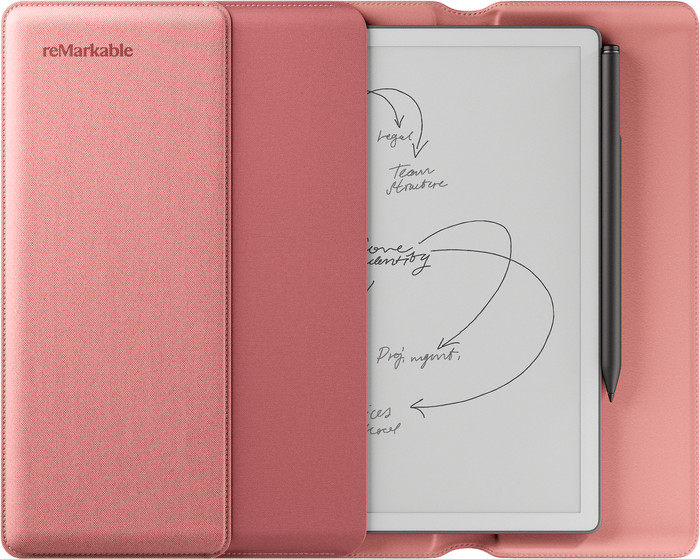 reMarkable Paper Pure with Sleeve Pink back