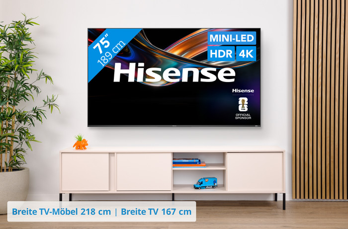 Hisense RGB Mini-LED 75 Zoll UR9S (2026) visuelles Coolblue 1