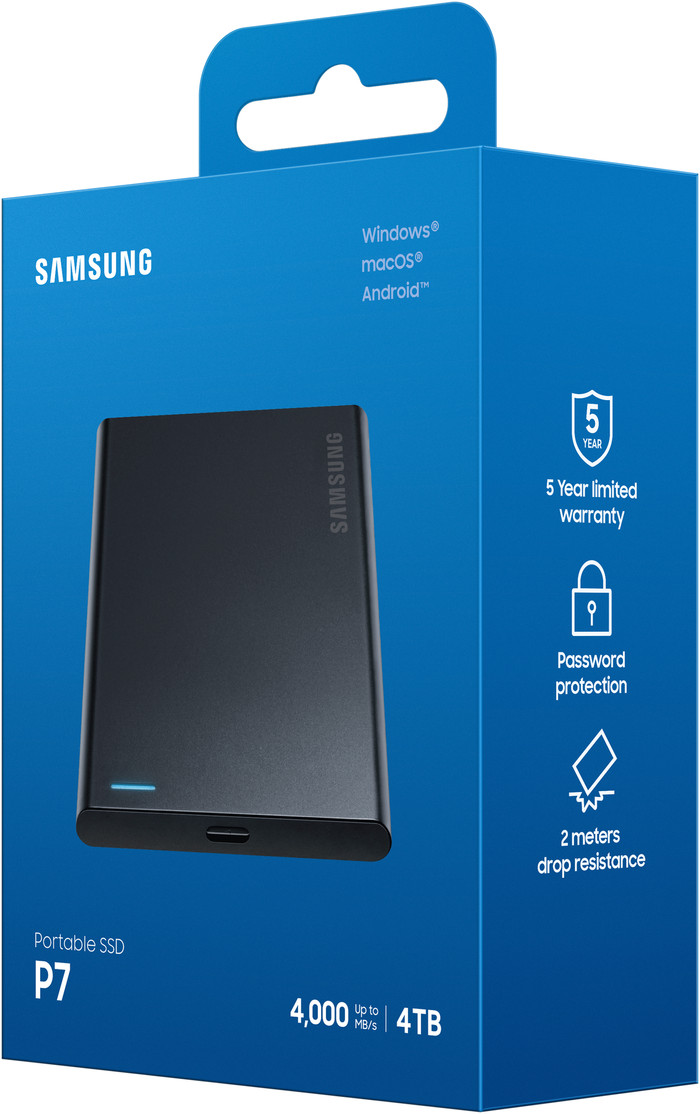 Samsung P7 Portable SSD 4 TB verpackung
