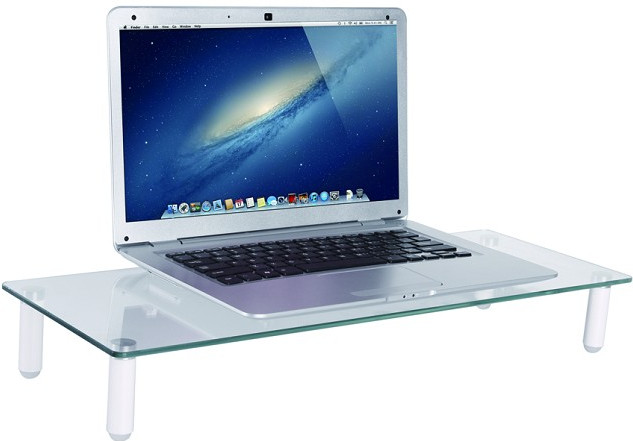 Neomounts by Newstar NMONITOR10 Monitorständer Transparent produkt in gebrauch