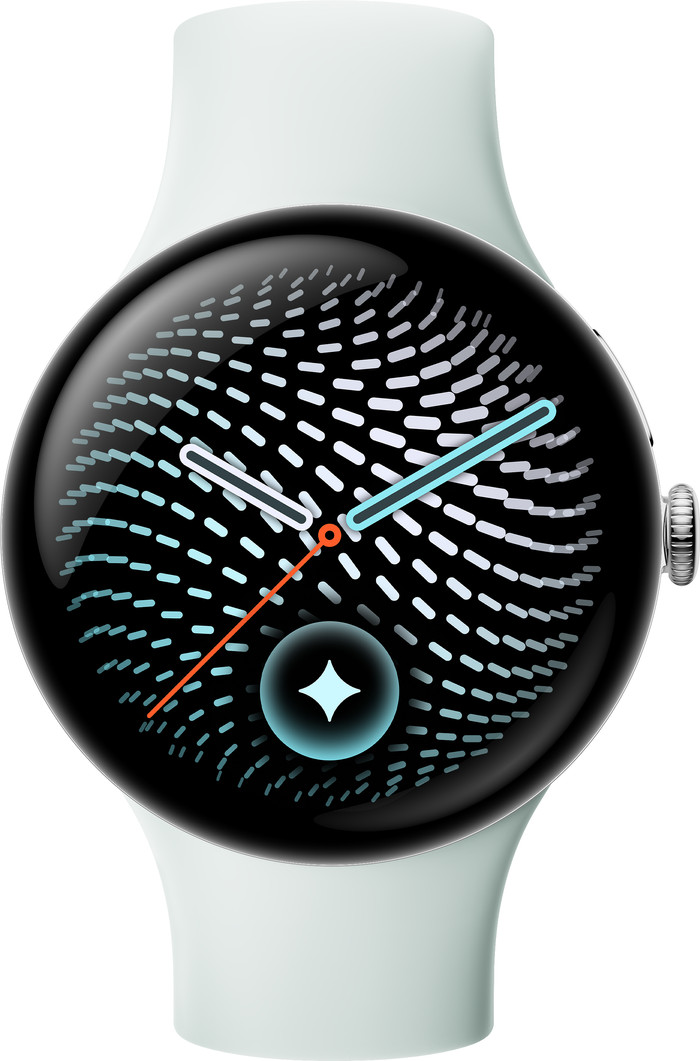 Google Pixel Watch 5 Silber 45 mm vorne