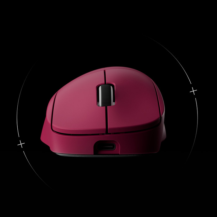 Logitech G PRO X Superlight 2 DEX Lightspeed Kabellose Gaming-Maus Magenta produkt in gebrauch