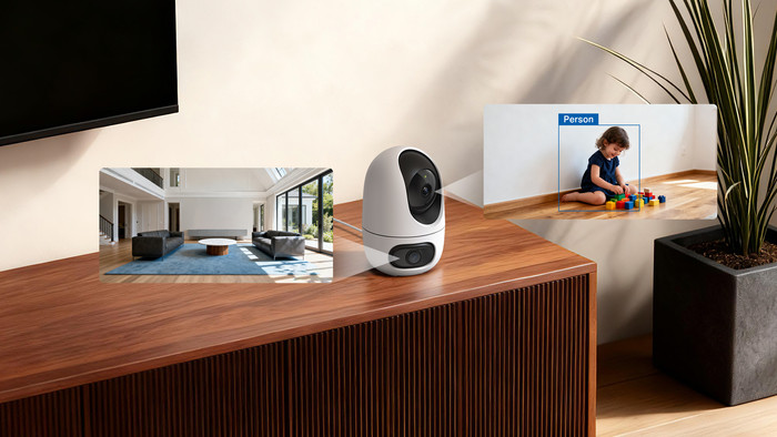 TP-Link Tapo C245D produkt in gebrauch