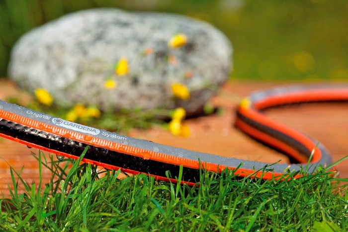 Gardena Comfort FLEX 1/2 30 m Medium Regnerset produkt in gebrauch