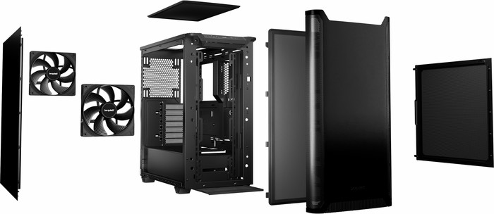 be quiet! PURE BASE 501 Schwarz innen