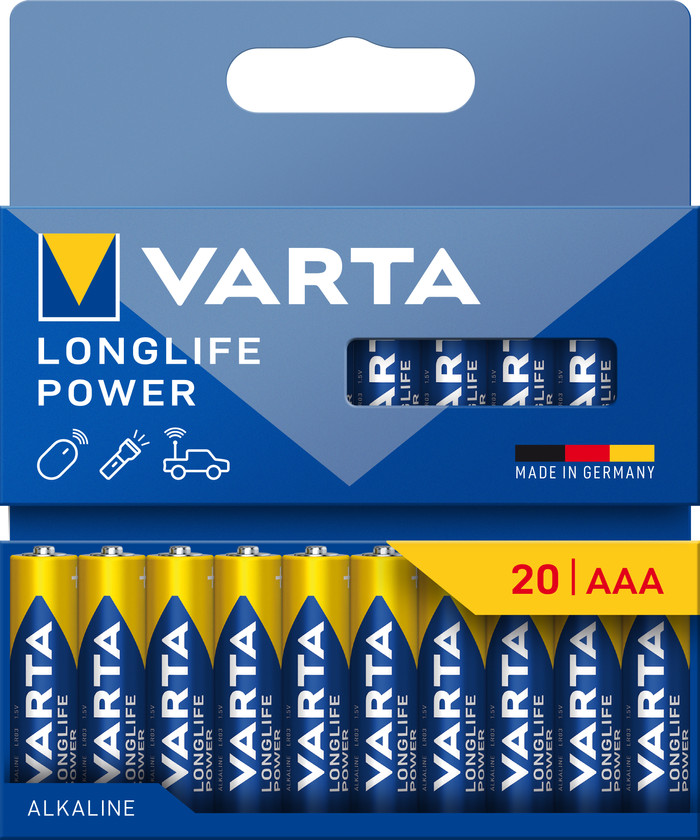 Varta Longlife Power AAA Pack 20 Stück Main Image