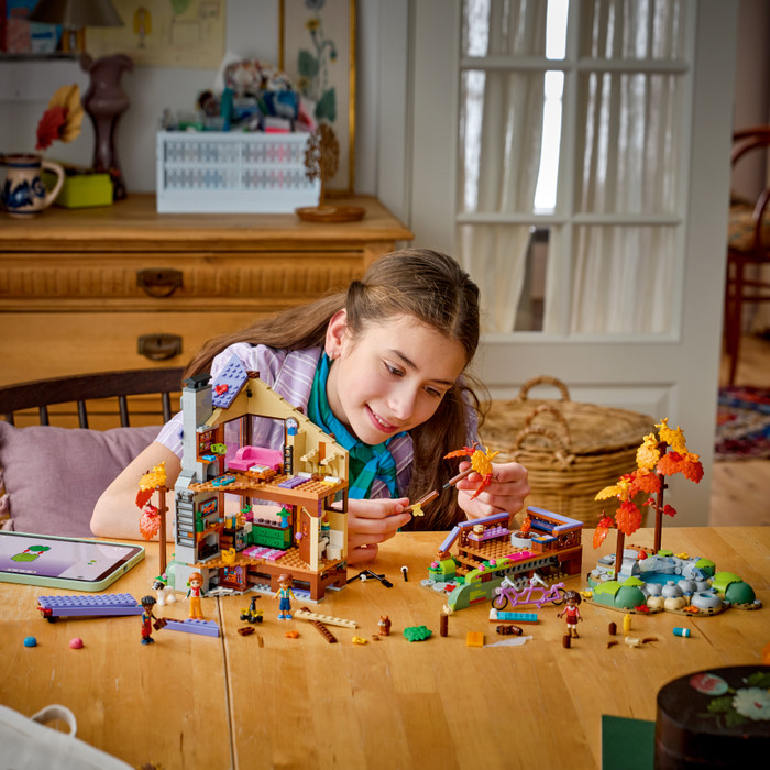 LEGO Friends Cozy Fall Forest Cabin 42705 product in use
