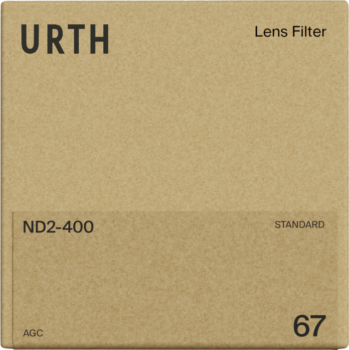 Urth 67mm ND2-400 (1-8.6 Stop) Variable ND Lens Filter packaging