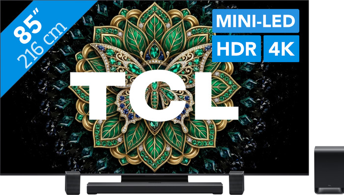 TCL QD Mini LED 85" C69K Pro (2026) + TCL S65K Main Image