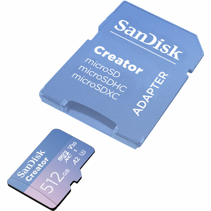 SANDISK microSDXC Creator 512GB 130 MB/s Verbundprodukt