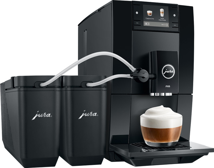 JURA A8 Piano Black (EA) linke seite