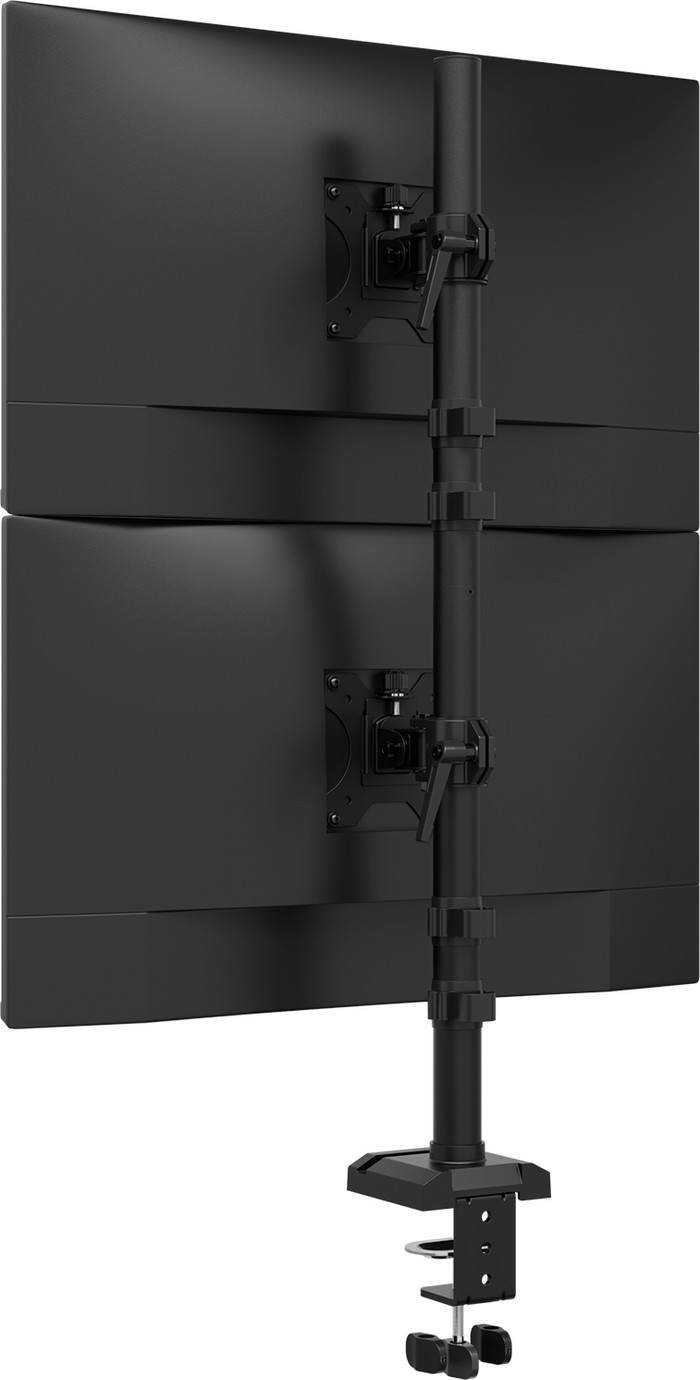 Neomounts NERO DS60-600BL2V Monitorhalterung Schwarz rückseite