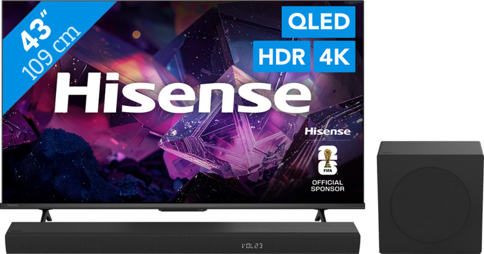 Hisense QLED 43 Zoll E79S PRO (2026) + Hisense HS3100 Main Image