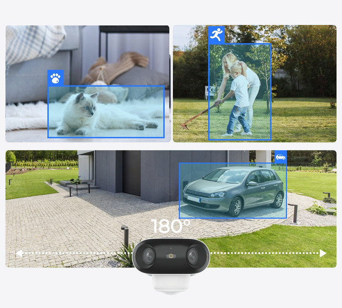 Reolink Argus Series B740X with Solar Panel product in use